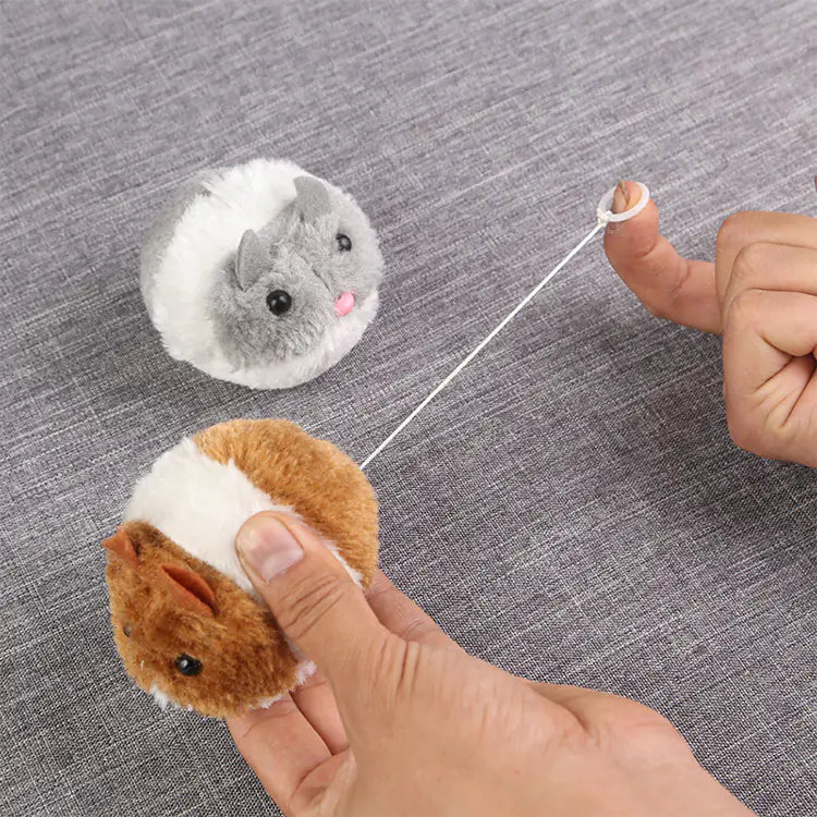 Vibrating Plush Mouse Cat Toy - Interactive Pet Supplies